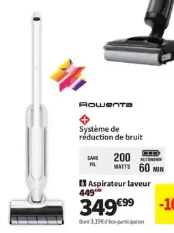 Conforama Rowenta Aspirateur laveur offre
