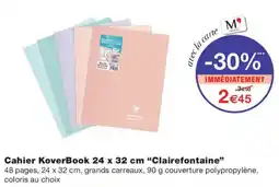 Monoprix Clairefontaine Cahier KoverBook offre