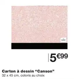 Monoprix Canson Carton à dessin offre