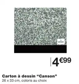 Monoprix Canson Carton à dessin offre