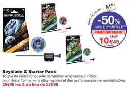 Monoprix Beyblade x starter pack offre