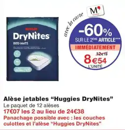 Monoprix Huggies DryNites offre