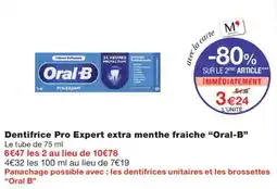 Monoprix Oral-B Dentifrice Pro Expert offre