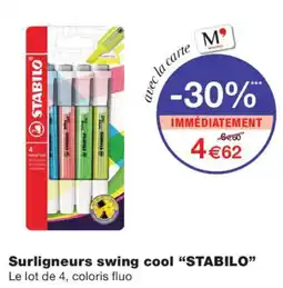 Monoprix STABILO Surligneurs swing cool offre