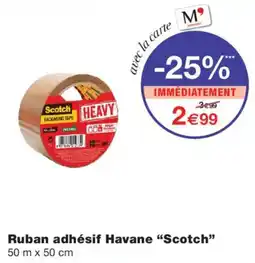 Monoprix Scotch Ruban adhésif Havane offre