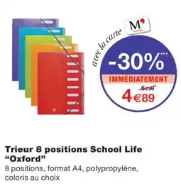 Monoprix School Life Trieur 8 positions offre