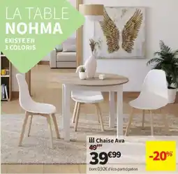 Conforama Chaise Ava offre