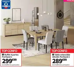 Conforama Portland 2 Buffet 4 portes offre