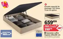 Conforama Hypnos Sommier coffre offre