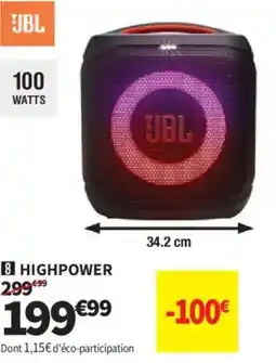 Conforama JBL HIGHPOWER offre