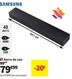 Conforama SAMSUNG Barre de son offre