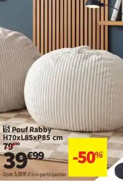 Conforama Pouf Rabby offre