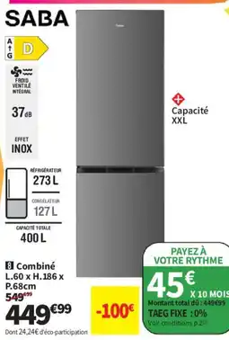 Conforama SABA Réfrigérateur offre