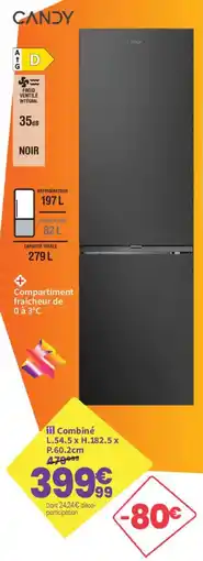 Conforama CANDY Réfrigérateur combiné offre