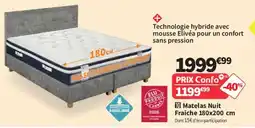 Conforama Matelas Nuit Fraiche offre