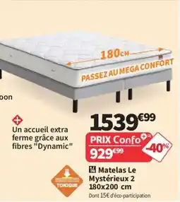 Conforama Matelas Le Mystérieux 2 offre