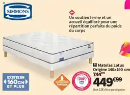 Conforama SIMMONS Matelas Lotus offre