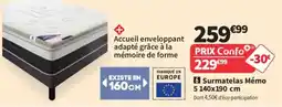 Conforama Surmatelas Mémo offre