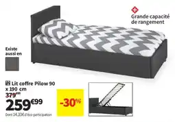 Conforama Lit coffre Pillow 90 offre