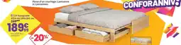 Conforama Lit banquette Alice offre