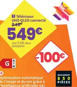 Conforama Téléviseur UHD QLED connecté offre