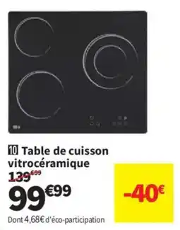 Conforama Table de cuisson vitrocéramique offre
