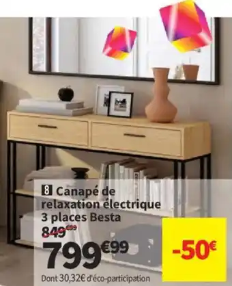 Conforama Besta Canapé de relaxation électrique offre