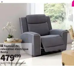 Conforama Besta Fauteuil de relaxation électrique offre
