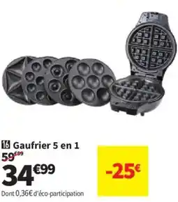 Conforama Gaufrier 5 en 1 offre