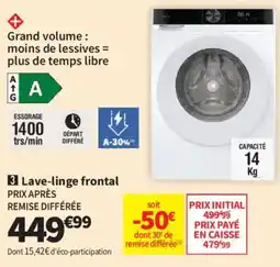 Conforama Lave-linge frontal offre