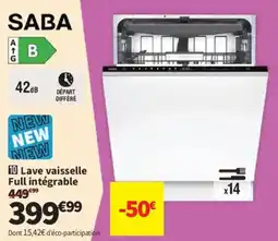 Conforama SABA Lave vaisselle offre