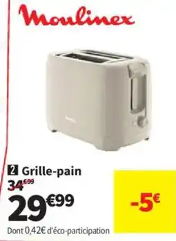 Conforama Moulinex Grille-pain offre