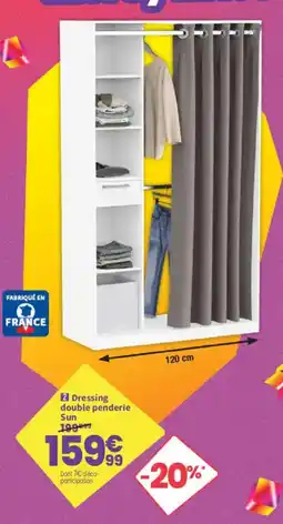 Conforama Dressing double penderie sun offre