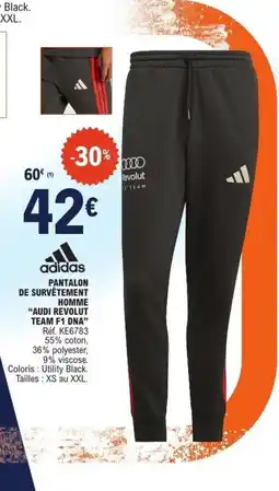 E.Leclerc Adidas pantalon de survêtement homme "audi revolut team f1 dna" offre