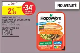 Intermarché HappyVore Cordons Bleus Végétaux et Gourmands offre