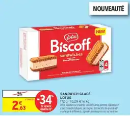 Intermarché Lotus Biscoff sandwiches offre