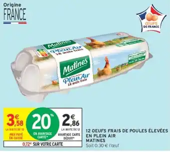 Matines Oeufs frais