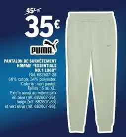 E.Leclerc PUMA Pantalon de survêtement homme offre