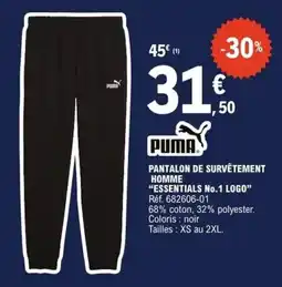 E.Leclerc PUMA Pantalon de survêtement homme offre