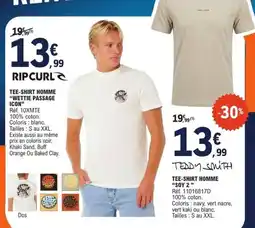 E.Leclerc RIP CURL TEE-SHIRT HOMME "WETTIE PASSAGE ICON" offre