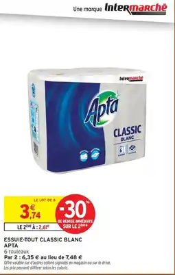Intermarché Express Apta Essuie-tout Classic Blanc offre