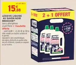 Intermarché Briochein Lessive liquide au savon noir offre