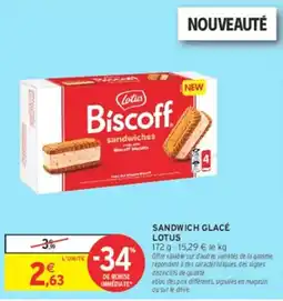 Intermarché Hyper Lotus Biscoff sandwiches offre