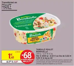 Intermarché Express Bonduelle Taboulé Poulet Rôti offre