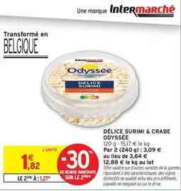 Intermarché Express Odyssée Délice surimi & crabe offre