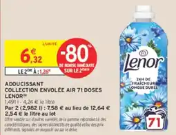 Intermarché Hyper Lenor Adoucissant Collection Envolée Air offre