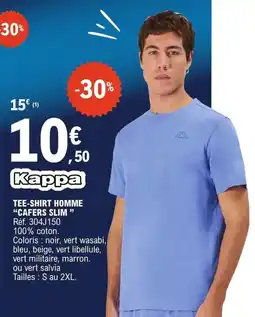 E.Leclerc Kappa TEE-SHIRT HOMME offre