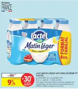 Intermarché lactel Matin léger offre