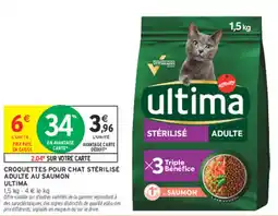 Intermarché ultima Croquettes pour chat stérilisé adulte offre