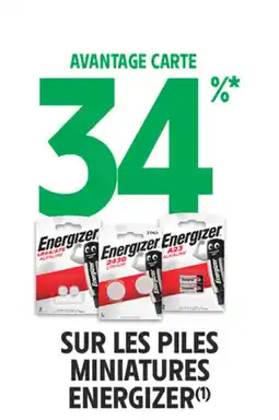 Intermarché Energizer piles miniatures offre